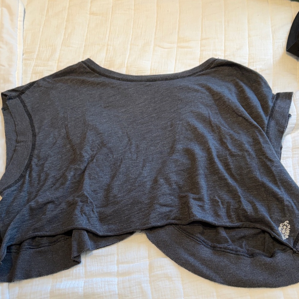 FP Movement by Free People Charcoal Crop Top